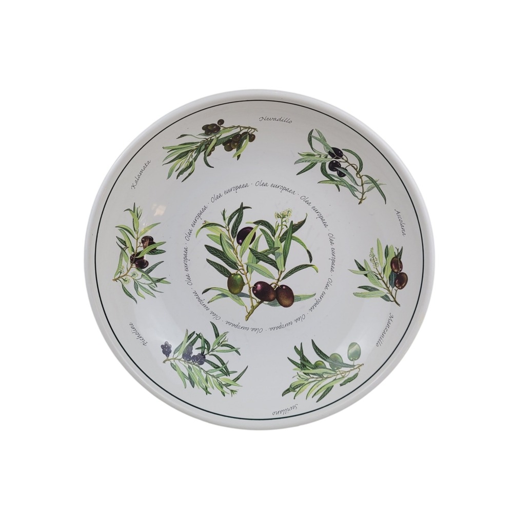 Williams Sonoma Olea Europaea Pasta Serving Bowl‎ Olive Branch Portugal 13 Inch